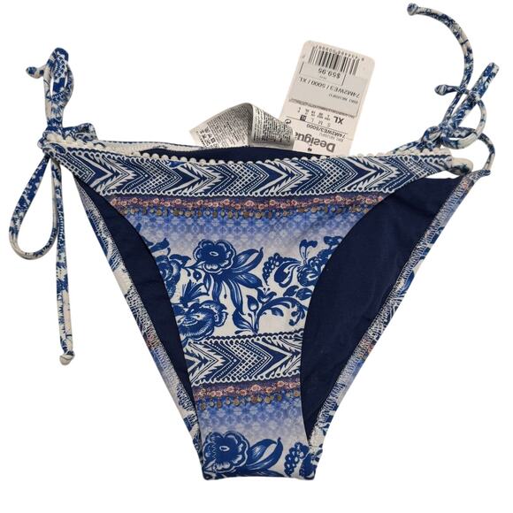 DESIGUAL NWT $59 Neusifu String Bikini Bottoms Size XL (US Size L) - Picture 1 of 3